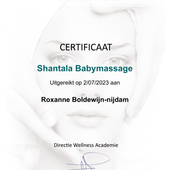 Babymassage certificaat